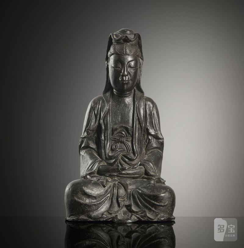 A bronze figure of Guanyin - 图2